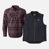 Orange and Black Plaid